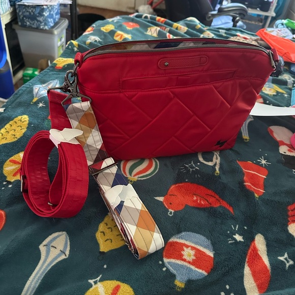 Lug flare 2 crossbody in poppy red - Picture 5 of 5